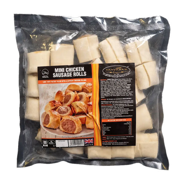Tayyabah Mini Chicken Sausage Rolls 350g @SaveCo Online Ltd