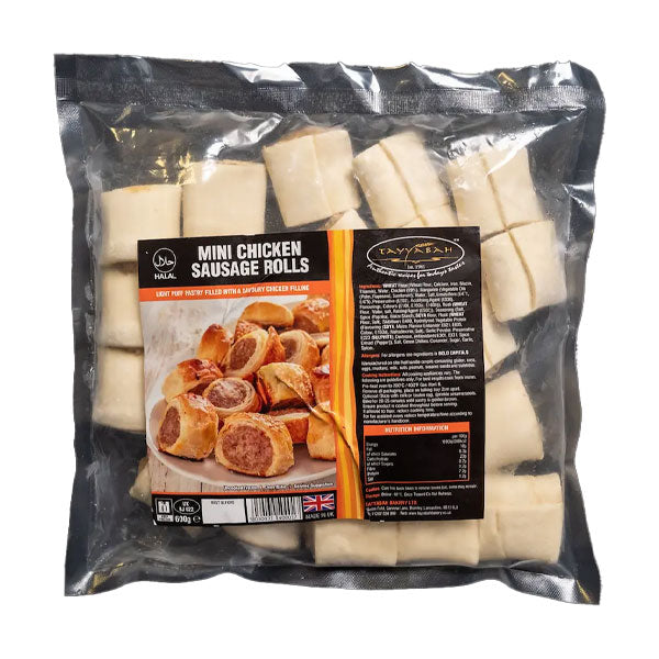 Tayyabah Mini Chicken Sausage Rolls 600g