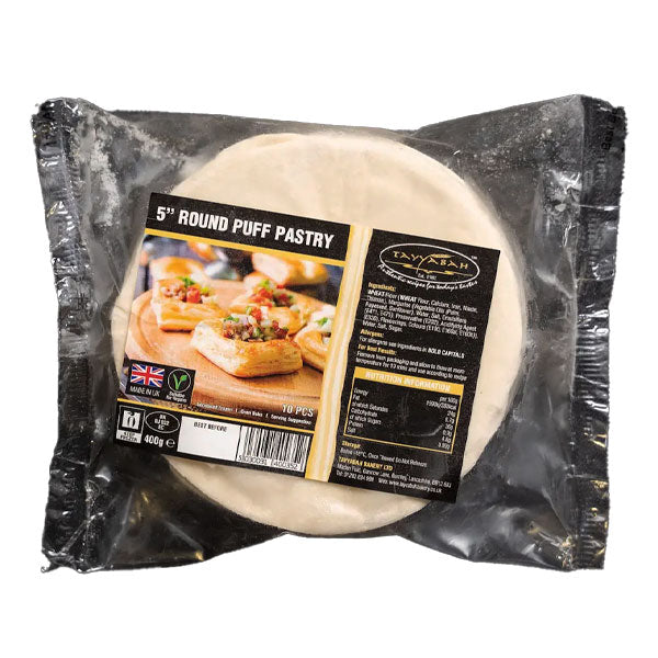 Tayyabah 5" Round Puff Pastry 400g @SaveCo Online Ltd