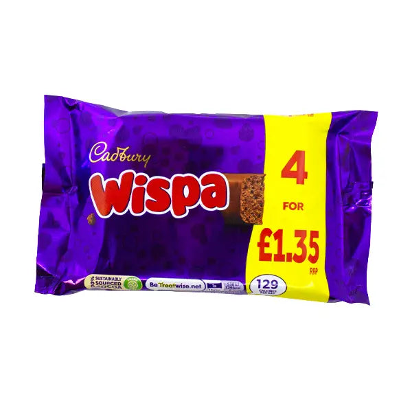 Cadbury Wispa 4Pk @SaveCo Online Ltd