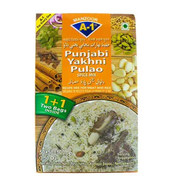 A-1 Punjabi Yakhni Pulao Spice Mix 100g @SaveCo Online Ltd