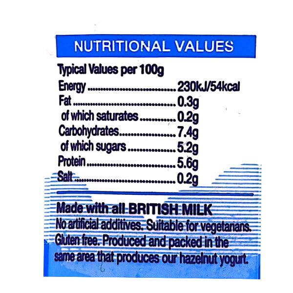Longley Farm Natural Yogurt Fat Free Bio 450g @SaveCo Online Ltd