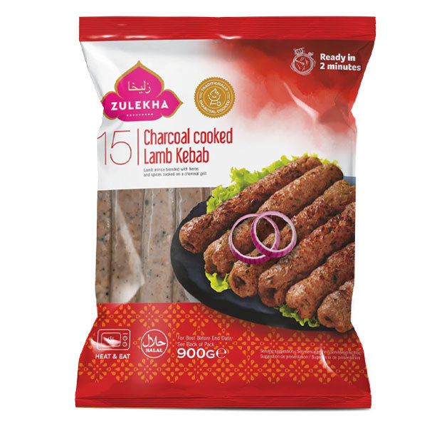 Zulekha 15 Charcoal Lamb Kebab 900g @SaveCo Online Ltd