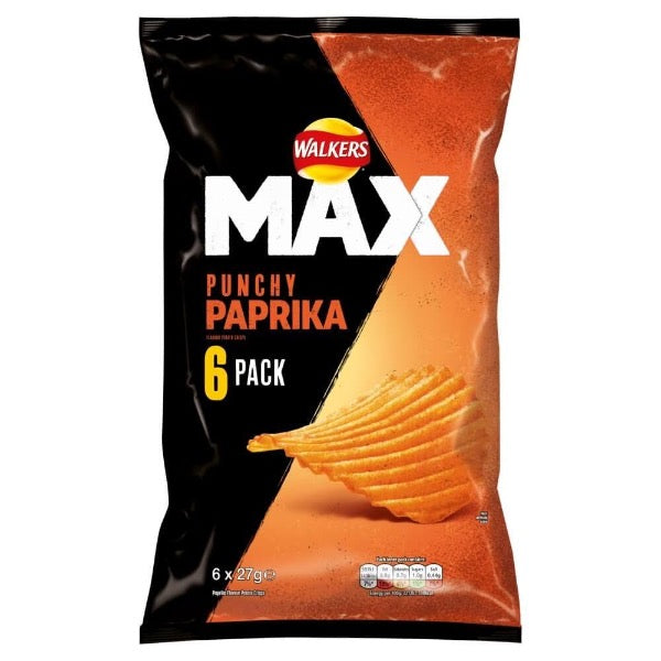 Walkers Max Paprika Multipack (6pck) @ SaveCo Online Ltd