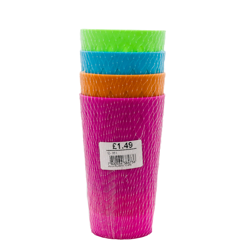 Plastic cups - 4pk - SaveCo Cash & Carry