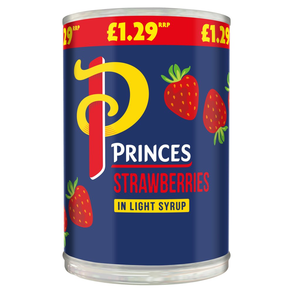 Princes Strawberries In Light Syrup 410g Supermarket Online SaveCo
