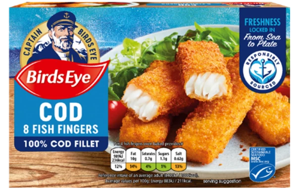 Birds Eye 8 Fish Fingers Cod @SaveCo Online Ltd