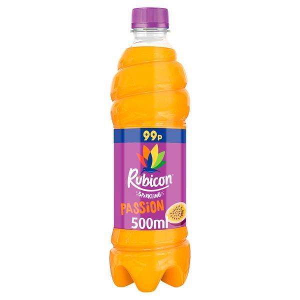 Rubicon Sparkling Passion Fruit Juice Drink (500ml) SaveCo Online Ltd
