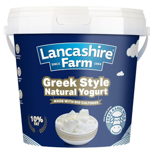 Lancashire Farm Greek Style Natural Yogurt (1kg) @ SaveCo Online Ltd