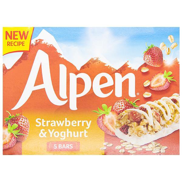 Alpen Light Strawberry Yogurt Bars (5) SaveCo Online Ltd
