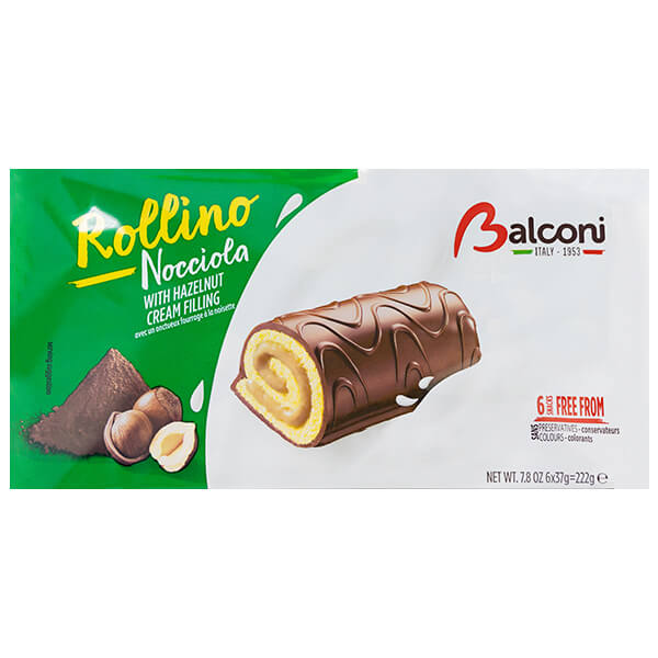 Balconi Rollino Nocciola With Hazelnut Cream Filling @ SaveCo Online Ltd