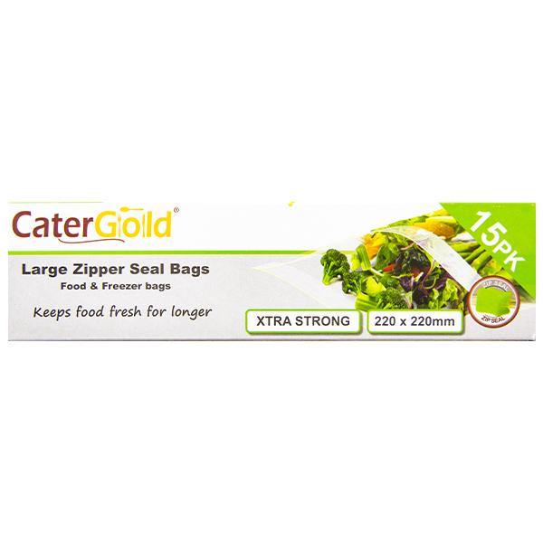Catergold Large Zipper Seal Bags 15pk SaveCo Online Ltd