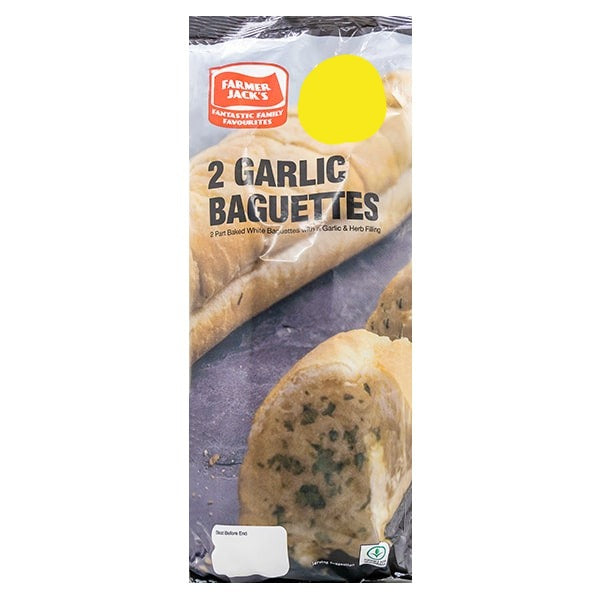 Farmer Jack's 2 Garlic Baguettes @ SaveCo Online Ltd