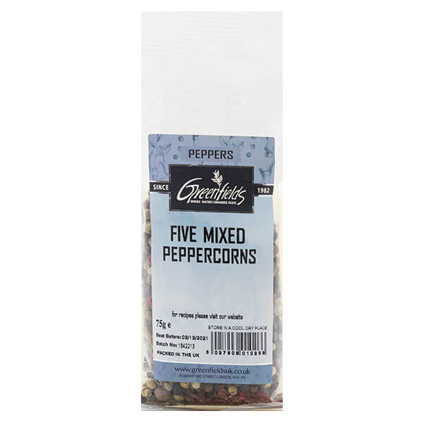 Greendfields Five Mixed Peppercorns 75g @ SaveCo Online Ltd