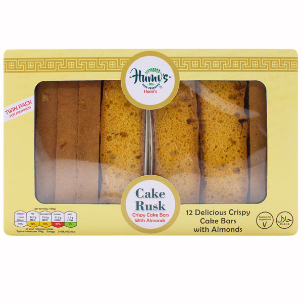 Humis 12 Delicious Crispy Cake Bars With Almond @SaveCo Online Ltd