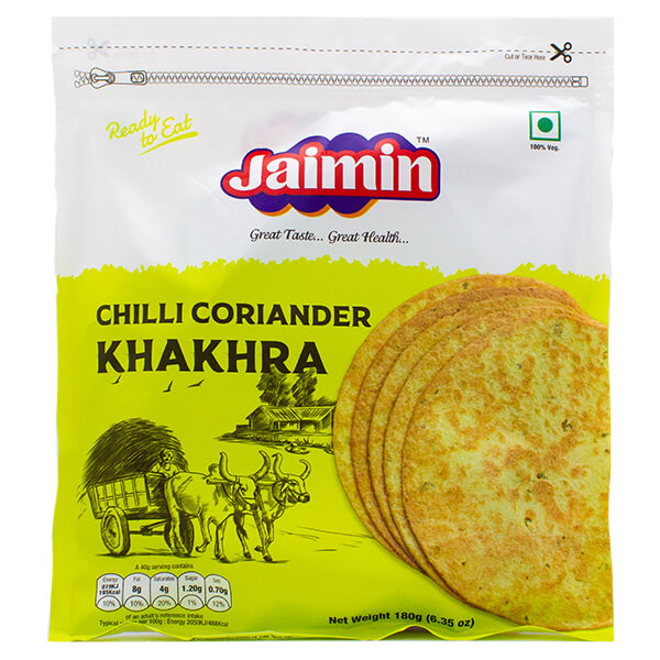 Jaimin Chilli Coriander Khakhra 200g @ SaveCo Online Ltd