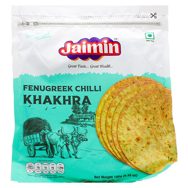 Jaimin Fenugreek Chilli Khakhra 180g @ SaveCo Online Ltd