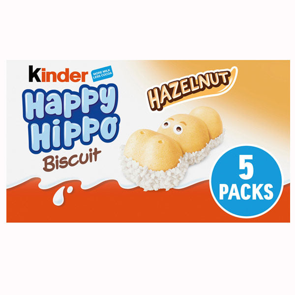 Kinder Happy Hippo Hazelnut  Biscuit 5pk @ SaveCo Online Ltd