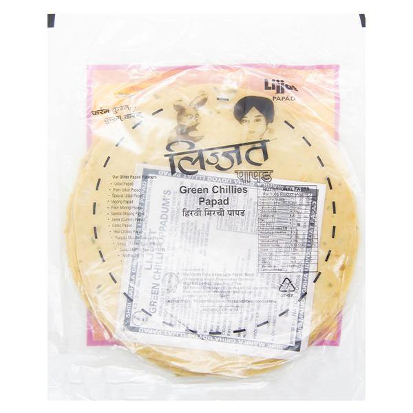 Lijjat Green Chilli Poppadoms SaveCo Online Ltd