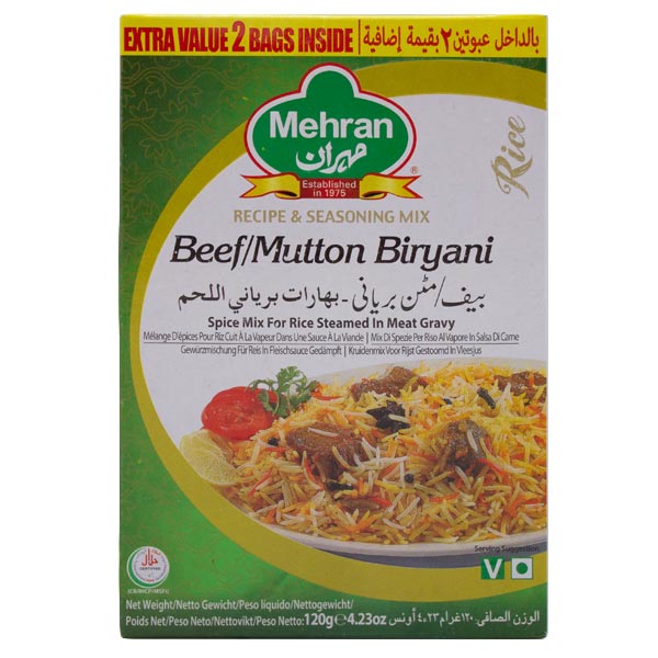 Mehran Beef/Mutton Biryani 120g @SaveCo Online Ltd