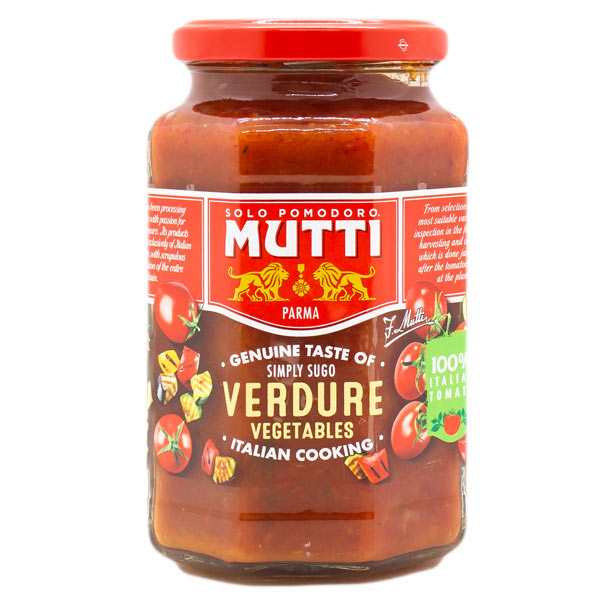 Mutti Verdure Vegetables Pasta Sauce 400g @SaveCo Online Ltd