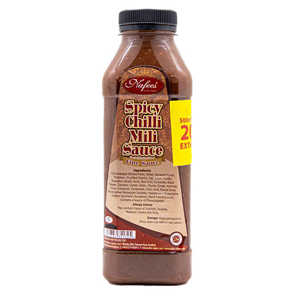 Nafees Spicy Chilli Mili Sauce 500ml @ SaveCo Online Ltd