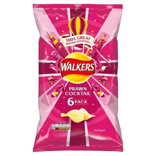 Walkers Prawn Cocktail Multipack (6pck) @ SaveCo Online Ltd