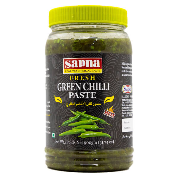Sapna Fresh Green Chilli Paste 900g @SaveCo Online Ltd