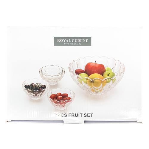 7pcs clear glass fruit set SaveCo Online Ltd