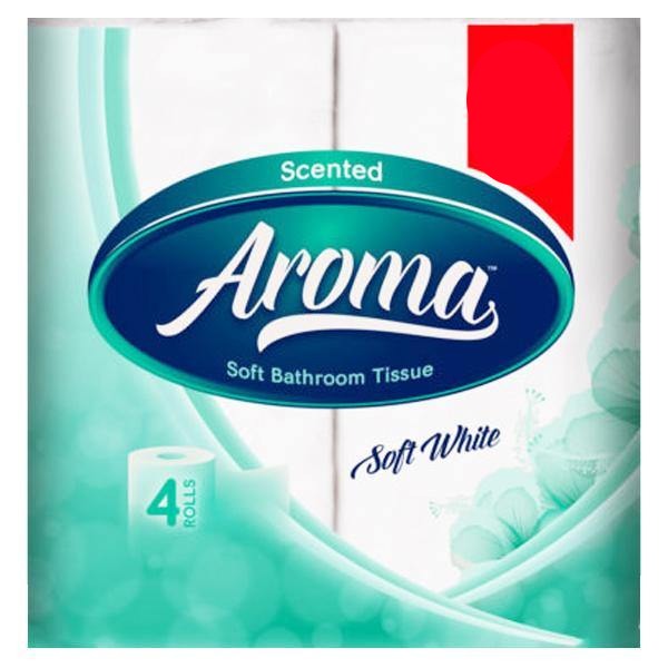 Scented Aroma Soft Bathroom Tissue Soft White 4 Rolls @ SaveCo Online Ltd