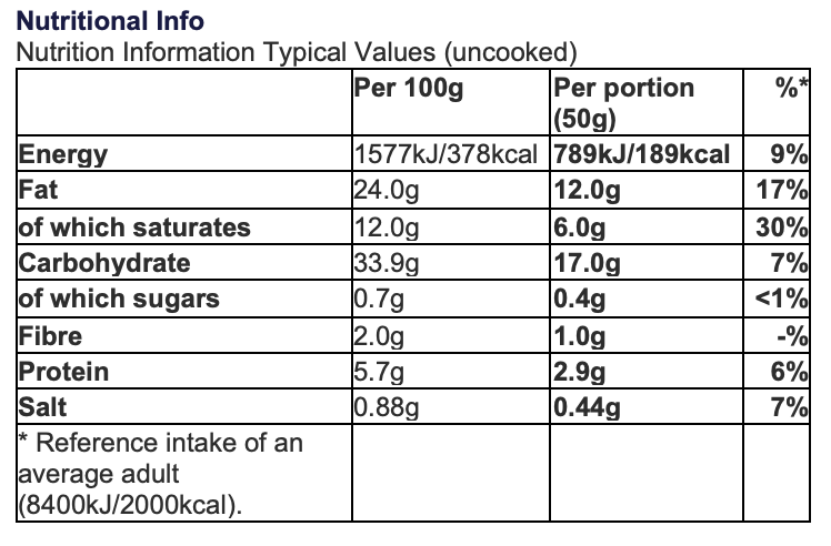 Jus-Rol puff pastry block SaveCo Online Ltd