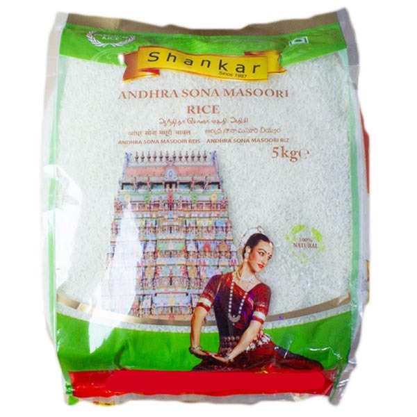 Shankar Andhra Sona Masoori Rice 5kg @SaveCo Online Ltd