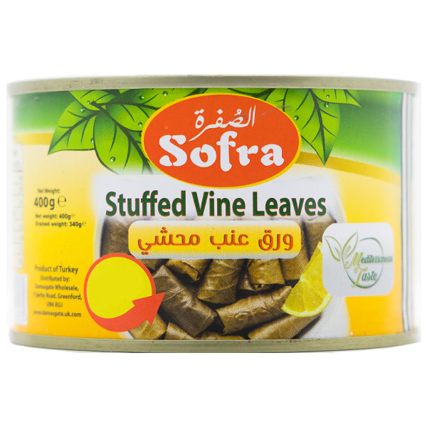 Sofra Stuffed Vine Leaves (Mediterranean Recipe) 12 X 400g – Damasgate  Wholesale