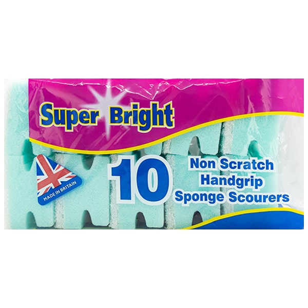 Super Bright 10 Non-Scratch Scourers @SaveCo Online Ltd