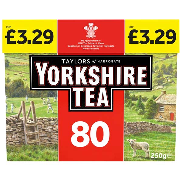 Yorkshire Tea 80 Tea Bags @SaveCo Online Ltd