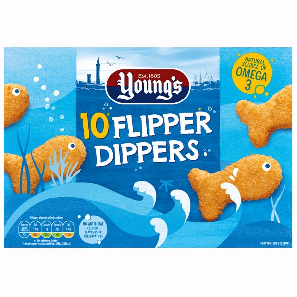 Young's 10 Flipper Dippers 250g @SaveCo Online Ltd