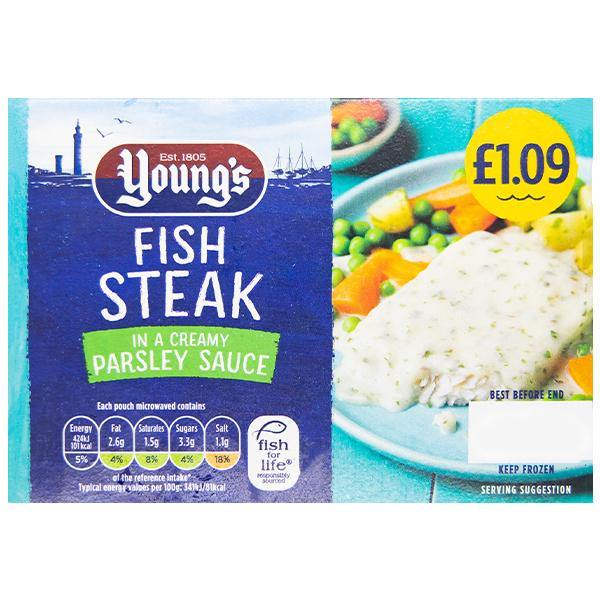 Young's Fish Steak In A Creamy Parsley Sauce @ SaveCo Online Ltd