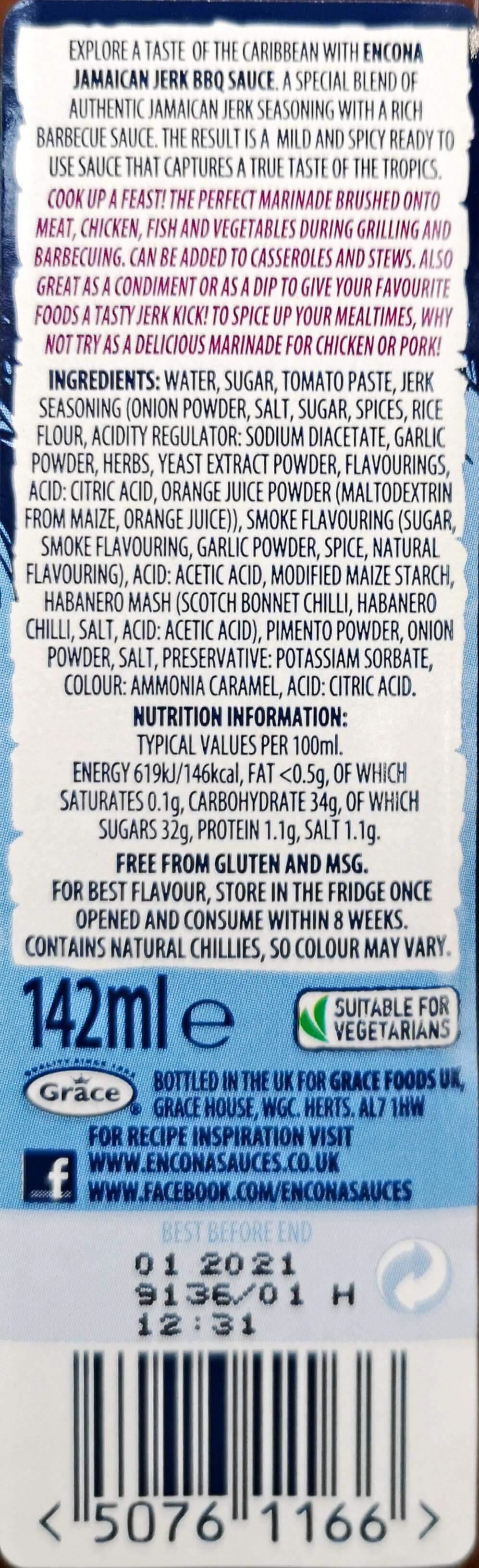 Encona jerk BBQ sauce SaveCo Online Ltd