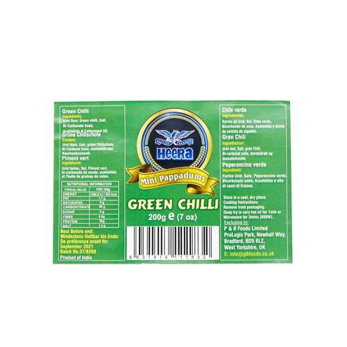 Heera Green Chilli Mini Pappadums @ SaveCo Online Ltd