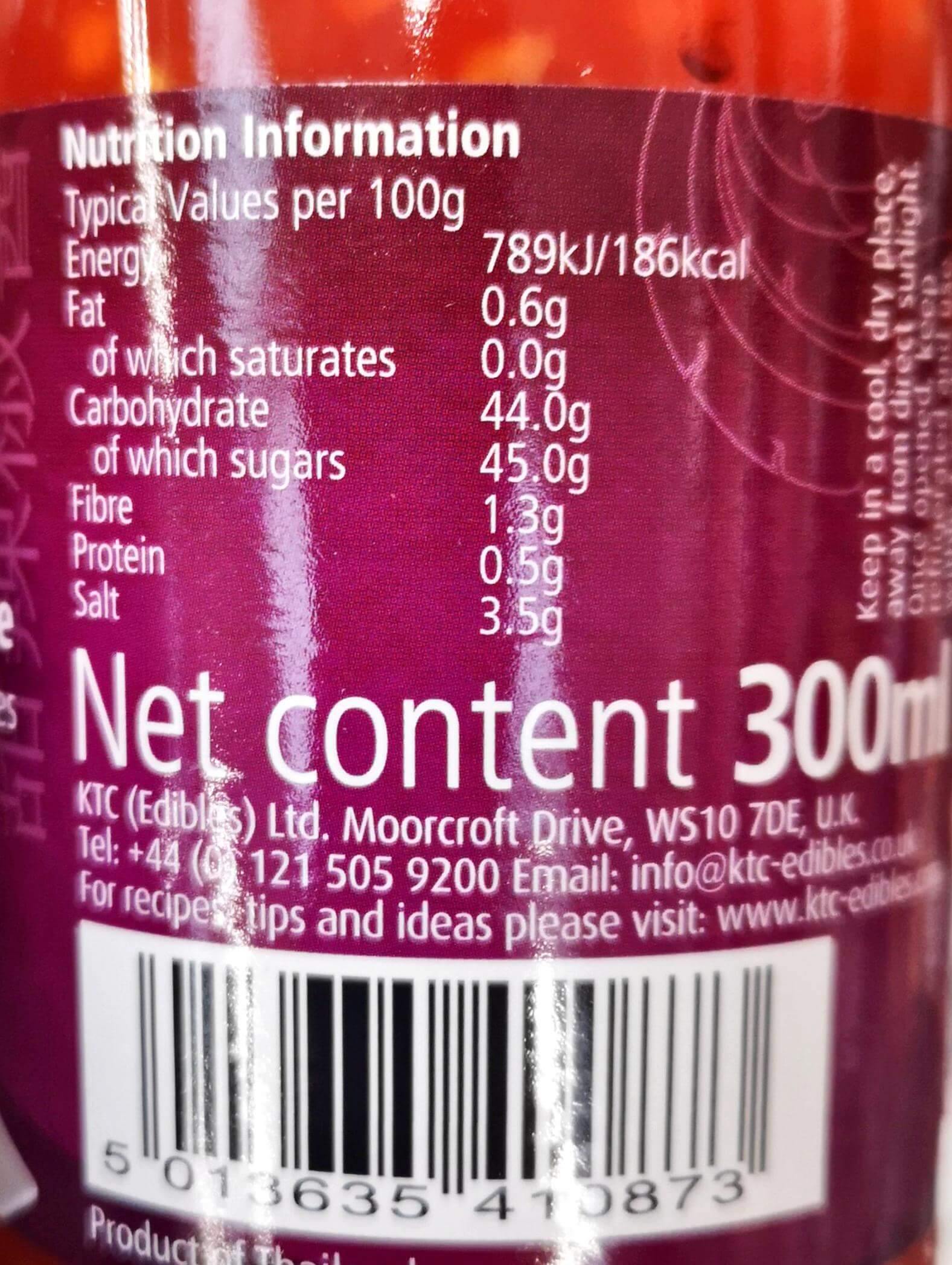 KTC thai sweet chilli sauce SaveCo Online Ltd