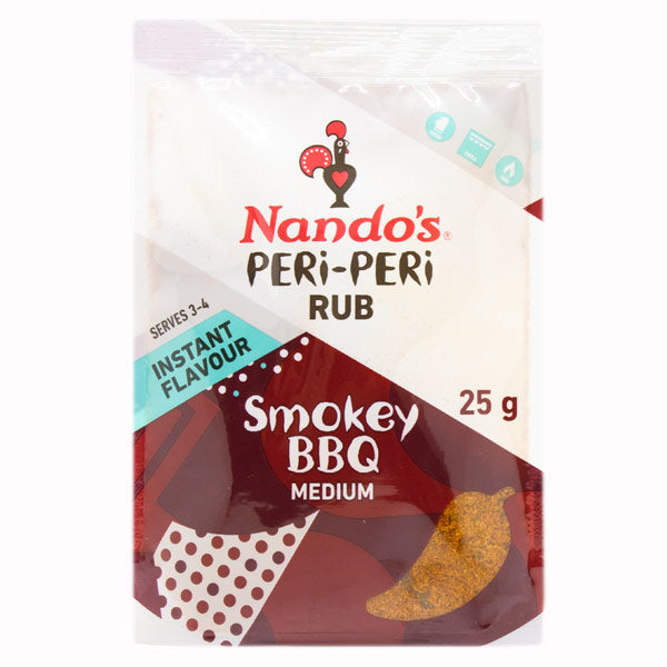 Nando's Peri-Peri Rub Smokey BBQ Medium 25g @SaveCo Online Ltd