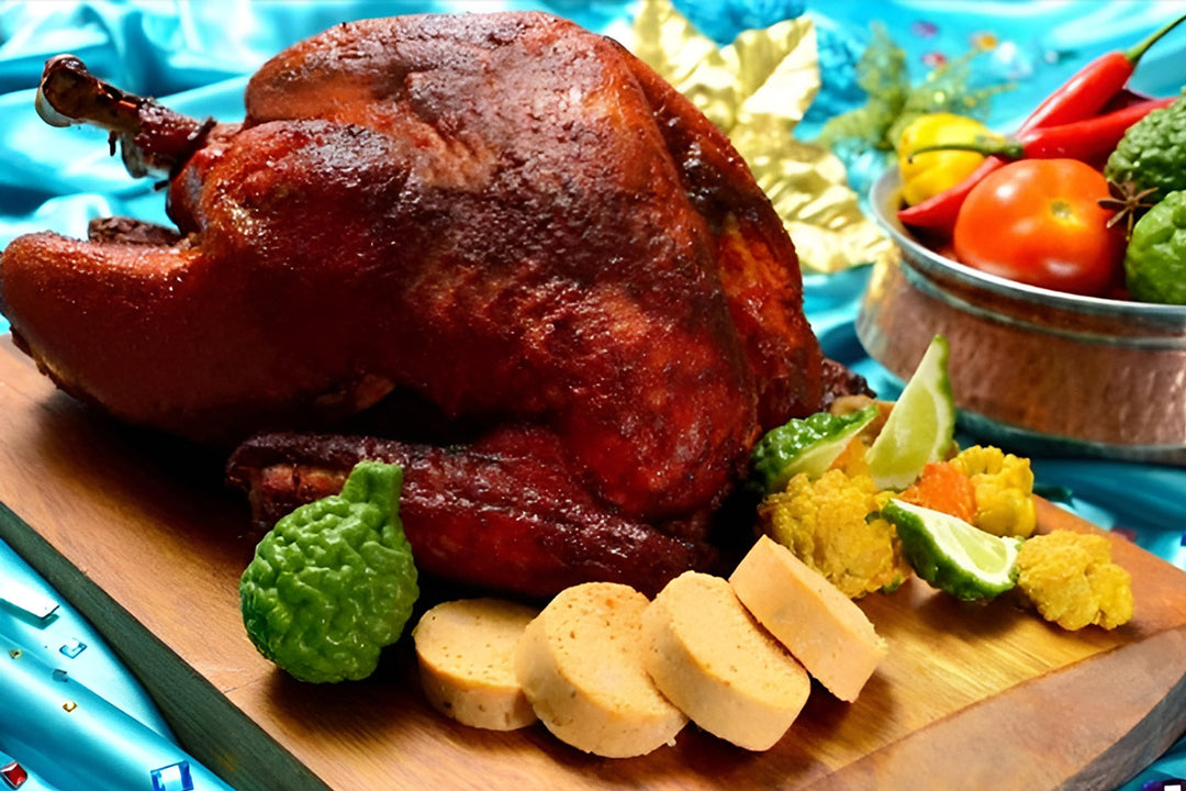 Desi Christmas Recipes - Tandoori Roast Turkey