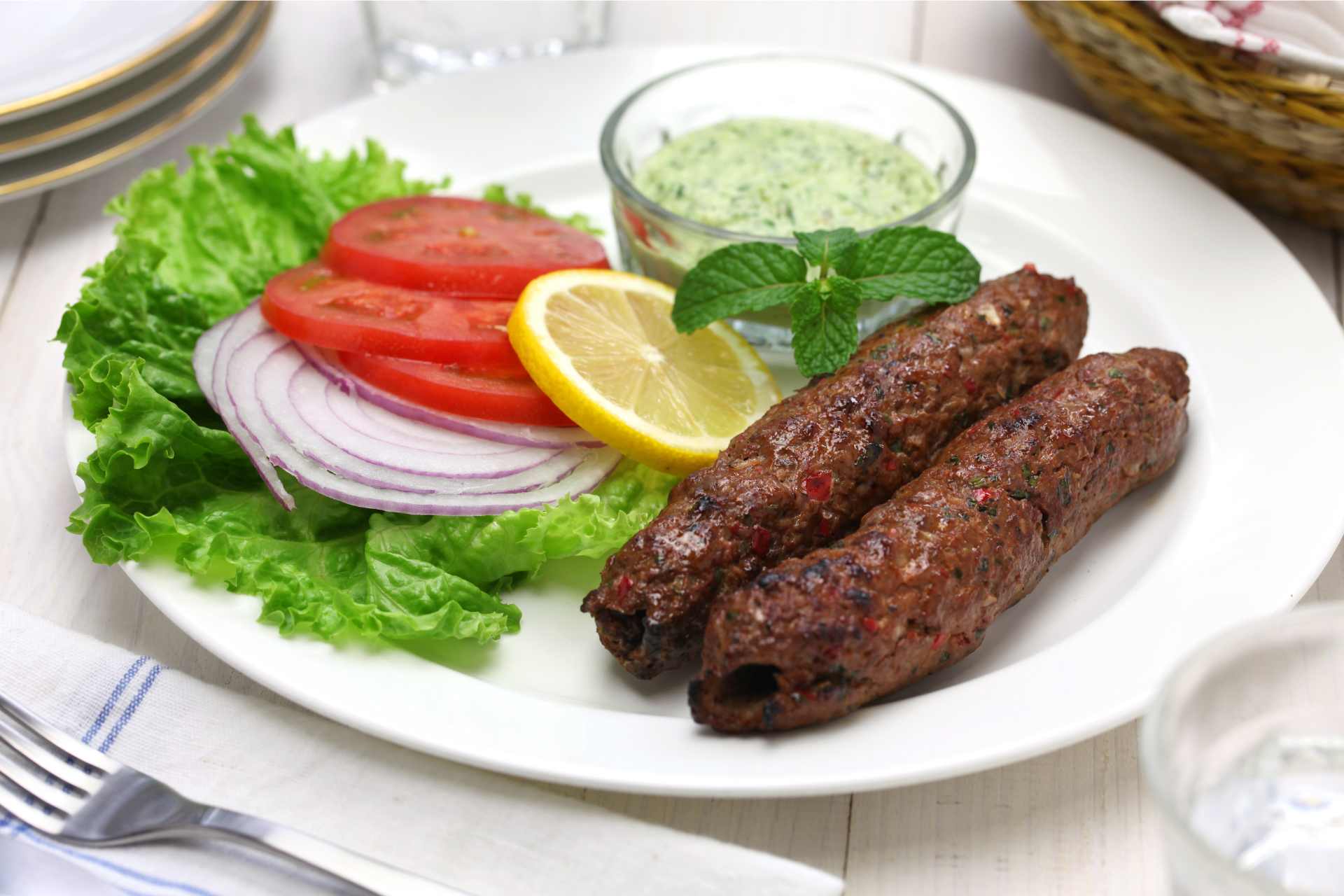 Restaurant-style Beef Seekh Kebab