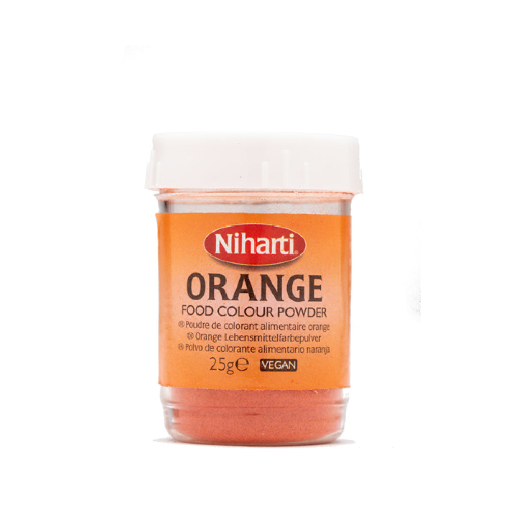 Niharti Orange Food Colour Powder 25g @SaveCo Online Ltd