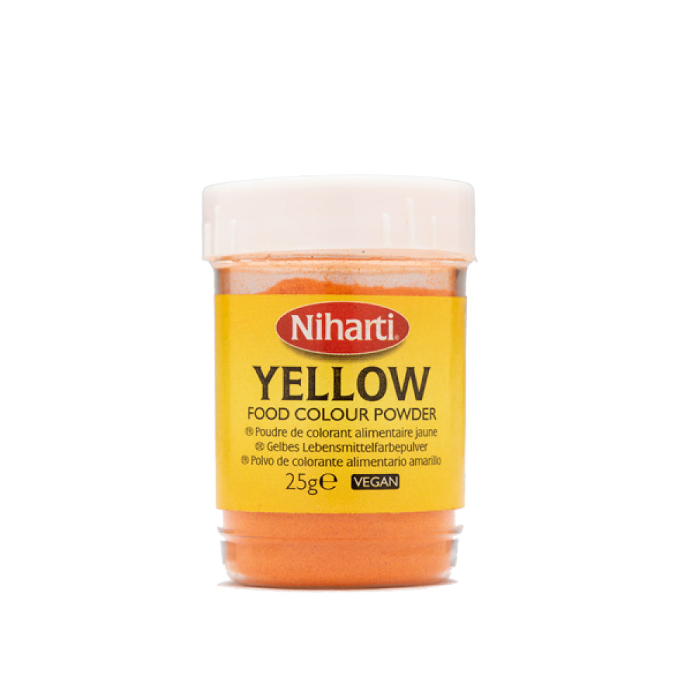 Niharti Yellow Food Colour Powder 25g @SaveCo Online Ltd