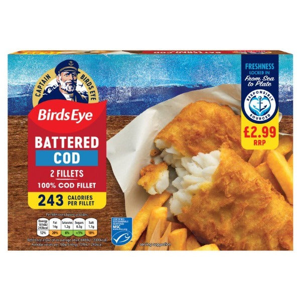 Birds Eye 2 Breaded Cod Fillets