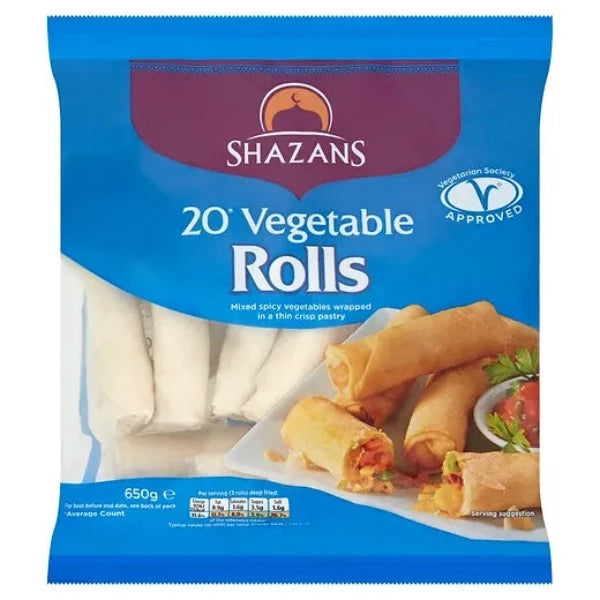 Shazans 20 Vegetable Rolls @SaveCo Online Ltd
