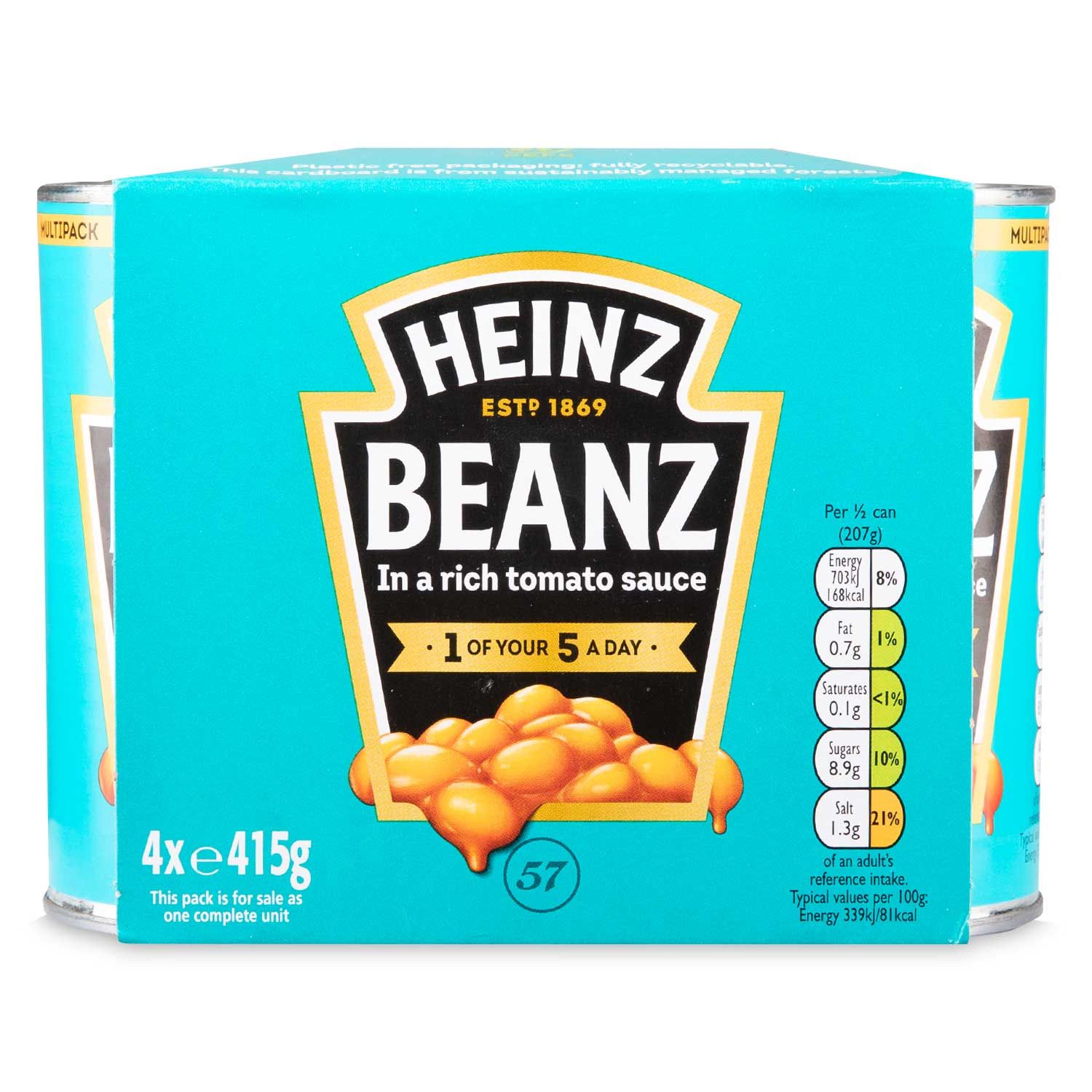 Heinz Beanz 4x415g @SaveCo Online Ltd