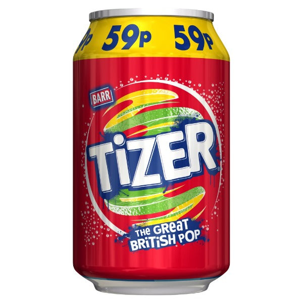 Barr Tizer Can 330ml @SaveCo Online Ltd