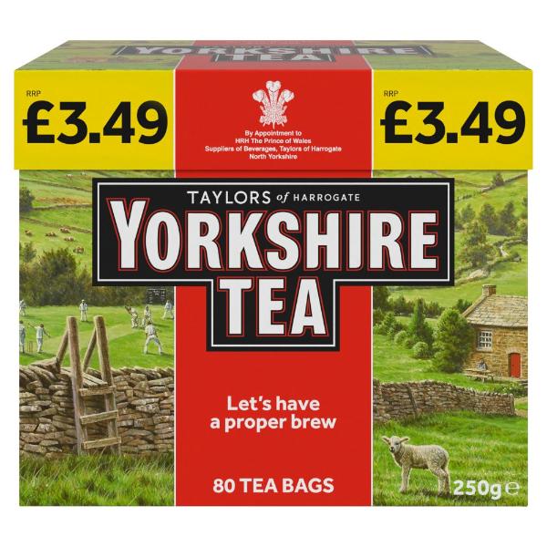 Yorkshire Tea 80 Tea Bags @SaveCo Online Ltd